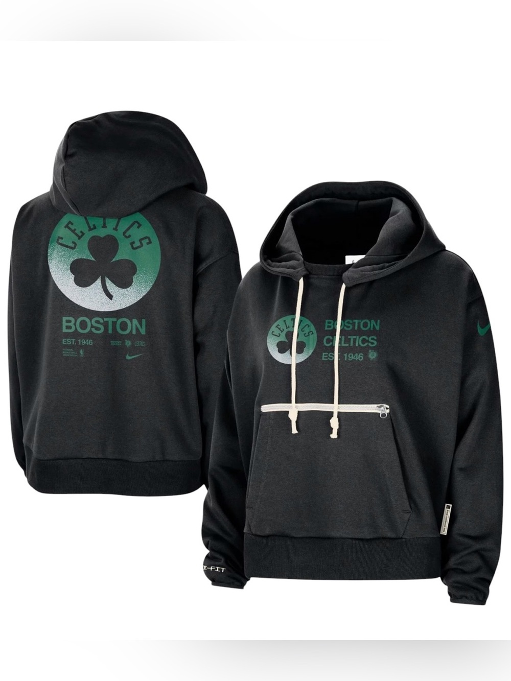 Nike Boston Celtics Courtside Standard Issue Performance Pullover Hoodie XL